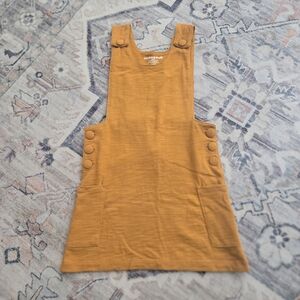 Misha And Puff Mustard Button-Detail Pinafore Dress